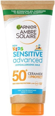 Лосьон Garnier Ambre Solaire Sensitive Advanced Гипоаллергенный для Детей SPF 50