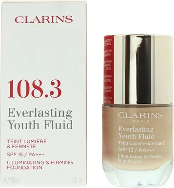 Тональная основа Clarins Everlasting Youth Fluid Foundation Spf 15