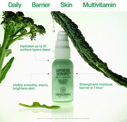 Сыворотка Youth To The People Superfood Skin Drip Smooth + Glow Barrier для лица