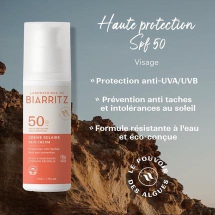 Солнцезащитный крем Laboratoire De Biarritz для лица SPF 50