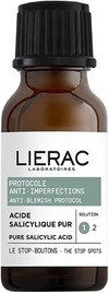 Средство для лечения прыщей и черных точек Lierac Protocol Противовоспалительное средство против несовершенств Остановить прыщи Чистая салициловая кислота