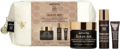 Легкий текстурный крем-сыворотка-крем для глаз Apivita Queen Bee