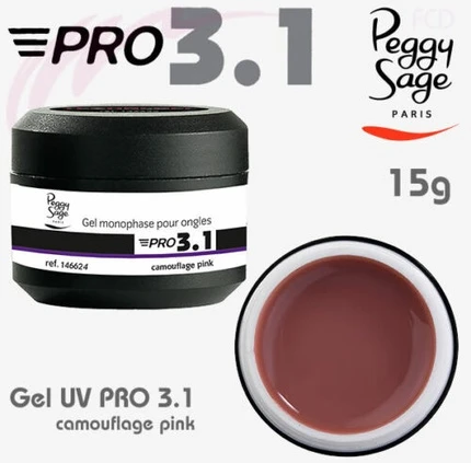 Трехфазный УФ-гель Peggy Sage Camouflage Pink