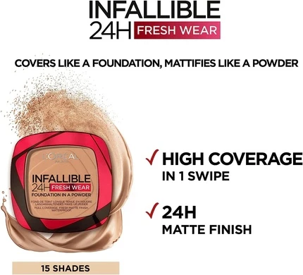 Пудра-основа L'Oreal Professional Infallible 24H Fresh Wear