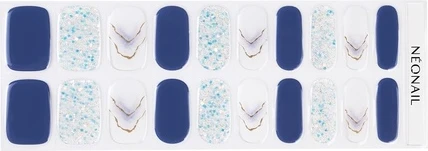Полоски для ногтей Neonail Easy On M10 Blue Glitter