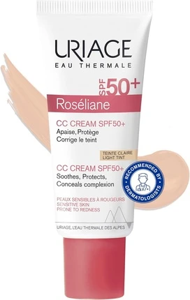 Тонирующий дневной крем Uriage Roseliane CC Cream SPF 50 Светлый оттенок