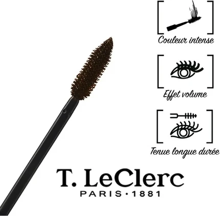 Тушь для ресниц Leclerc Volume Mascara Intense Black Оттенок 02 Эбеновое дерево