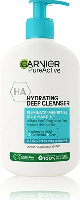 Cleansing Gel Garnier Hydrating Cleansing Gel for Skin Imperfections Pure Active