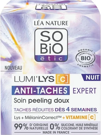 Крем Sobio Etic Lumi'lys C Gentle Night Peeling Care Против Пигментных Пятен