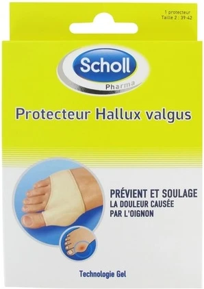 Протектор Scholl для коррекции вальгусной деформации большого пальца стопы (Hallux Valgus Protector) для профилактики