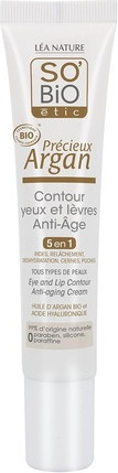 Крем для глаз Sobio Etic Cosmebio Precious Argan Антивозрастной контур глаз и губ