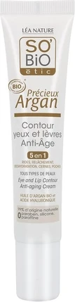 Крем для глаз Sobio Etic Cosmebio Precious Argan Антивозрастной контур глаз и губ