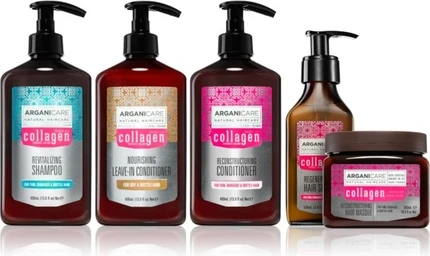 Набор по уходу за волосами Arganicare Collagen Набор в подарочной упаковке для ломких волос