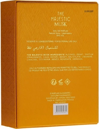 Eau De Parfum Alexandre J The Majestic Musk