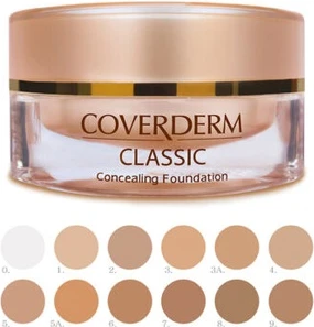 Тональный крем Foundation Coverderm Classic Waterproof Concealing Foundation