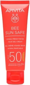 Гель-крем для лица с защитой от солнца Apivita Bee Sun Hydra Fresh с тонирующим эффектом