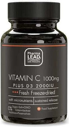 Капсулы Pharmalead Витамин C 1000мг плюс D3 2000 МЕ