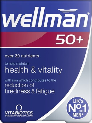 Биологически активная добавка Vitabiotics Wellman 50+ Plus Комплекс для мужчин после 50