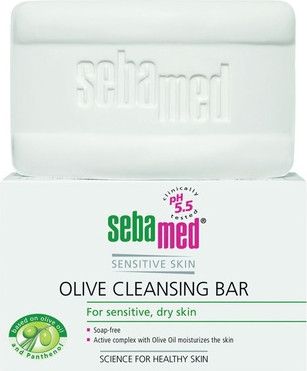 Soap Sebamed Syndet Sensitive Skin Olive Cleansing Bar