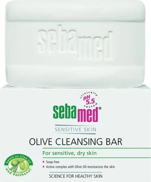 Soap Sebamed Syndet Sensitive Skin Olive Cleansing Bar