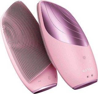Очищающая щетка для лица Geske Sonic Thermo Facial Brush 6 в 1 Розовая