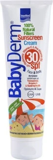 Солнцезащитный крем Intermed Babyderm Солнцезащитный Натуральный Фильтр SPF 30