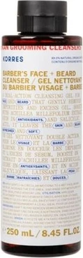 Очищающий гель Korres Athenian Grooming Освежающий гель-очиститель для лица и бороды
