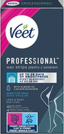 Холодные восковые полоски Veet Professional