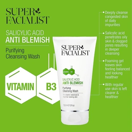 Очищающий гель Super Facialist против несовершенств Очищающее средство для умывания