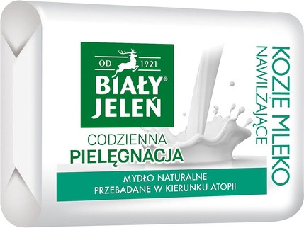 Bar Soap Bialy Jelen Premium Hypoallergenic with Goat's Milk Extract and Flax