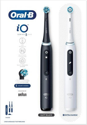 Электрические зубные щетки Oral-B Io5 Duo Pack Черный Ucb и Белый Sc