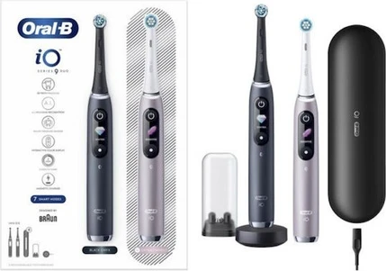 Электрическая зубная щетка Oral-B Io9 Duo Черный и Розовый кварц