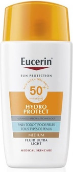 Солнцезащитное средство для лица Eucerin Hydro Protect Fluid Spf50+