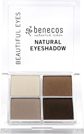 Палетка теней для век Benecos Natural Cosmetics Quattro Coffee
