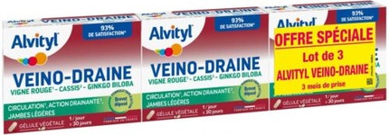 Дренирующее действие Alvityl для легкости ног