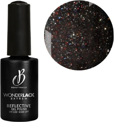 Лак для ногтей Beautynails Мы Отражающий Черный