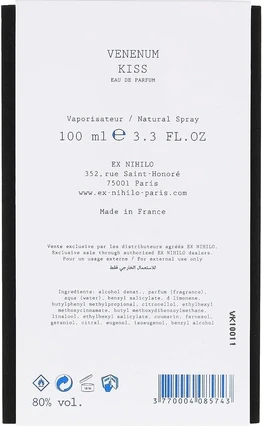 Eau de Parfum Ex Nihilo Venenum Kiss