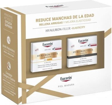 Дневной крем + Ночной крем Eucerin Hyaluron Filler Elasticity, набор из 2