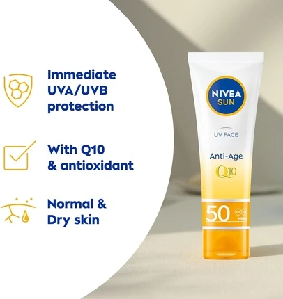 Крем для защиты от солнца Nivea Sun UV Face Anti-Age SPF 50