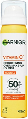 Спрей для лица Garnier с защитой от солнца осветляющий поверх макияжа SPF 50+
