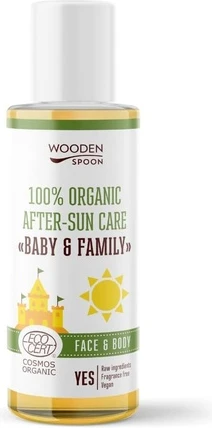Лосьон Wooden Spoon Органический после загара для младенцев и всей семьи для лица и тела