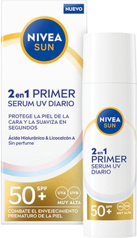 Праймер-сыворотка Nivea Sun 2 в 1 SPF50+