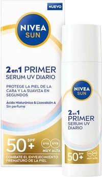 Праймер-сыворотка Nivea Sun 2 в 1 SPF50+