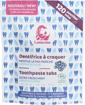 Chewable Toothpaste Lamazuna Mint Ultra-Fresh Tablets