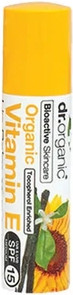 Бальзам для губ Dr Organic Бальзам для губ с витамином Е и SPF 15