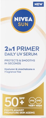 Сыворотка Nivea Sun 2 в 1 Праймер Ежедневная УФ-Сыворотка SPF 50+