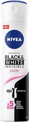 Antiperspirant Spray Nivea Invisible Black & White