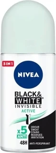 Deodorant Roll On Nivea Black & White Invisible Active