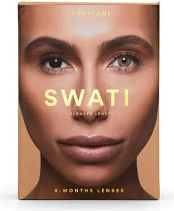 Цветные контактные линзы Swati Cosmetics Sandstone Brown