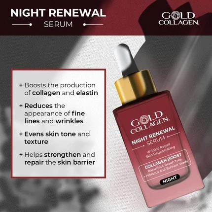 Сыворотка Gold Collagen Gold Collagen Ночное Восстановление для Лица